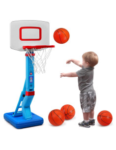 Aro de Baloncesto Ajustable SUPER JOY para Niños 0.70-1.37m