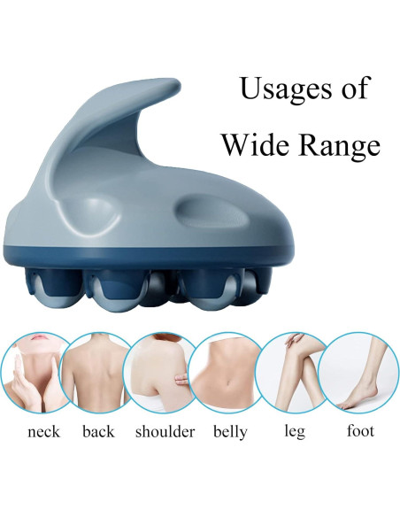 Masajeador de Mano WMM 360 para Alivio Muscular - Azul