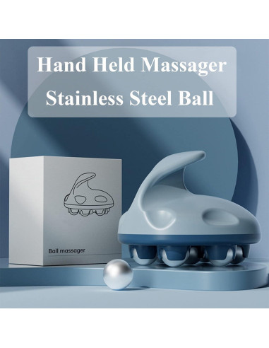 Masajeador de Mano WMM 360 para Alivio Muscular - Azul