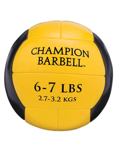 Pelota Medicinal Champion 2.7-3.2 kg Amarillo - Entrenamiento