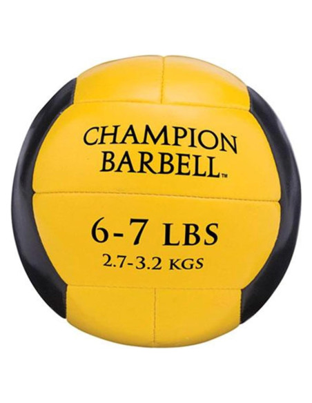 Pelota Medicinal Champion 2.7-3.2 kg Amarillo - Entrenamiento