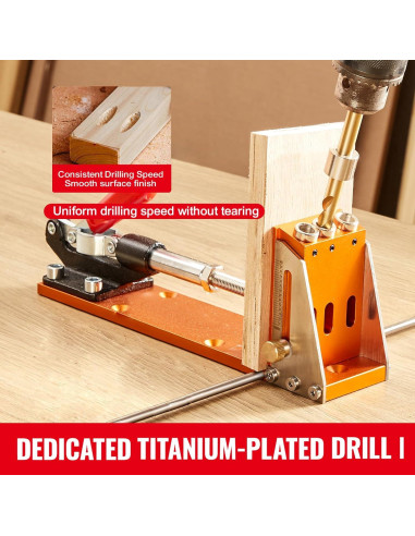 Kit de Plantilla de Agujeros Happybuy XRS040, 34 Pcs, Aluminio