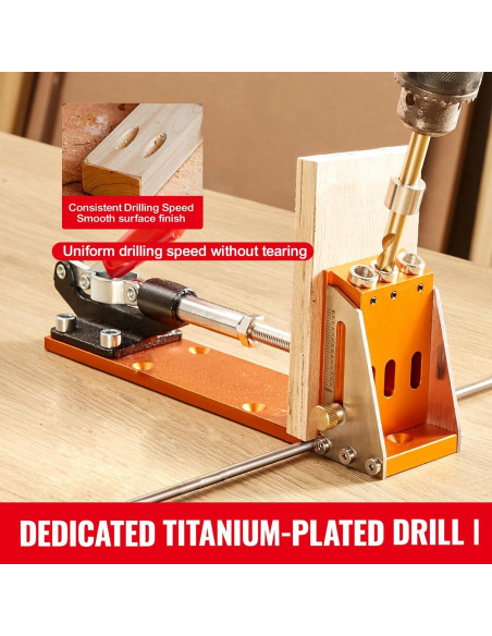 Kit de Plantilla de Agujeros Happybuy XRS040, 34 Pcs, Aluminio