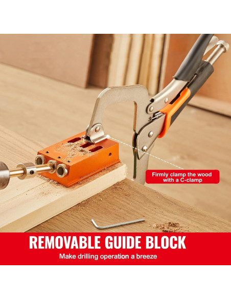 Kit de Plantilla de Agujeros Happybuy XRS040, 34 Pcs, Aluminio