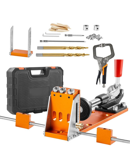 Kit de Plantilla de Agujeros Happybuy XRS040, 34 Pcs, Aluminio