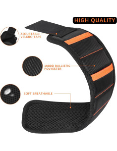 Banda de Muñeca Magnética Josetty con 15 Imanes Fuertes 2