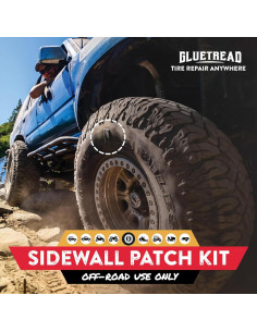 Kit de Parcheo Externo GlueTread para Neumáticos ATV - Repara 4 Neumáticos 2