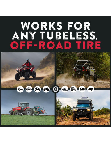 Kit de Parcheo Externo GlueTread para Neumáticos ATV - Repara 4 Neumáticos