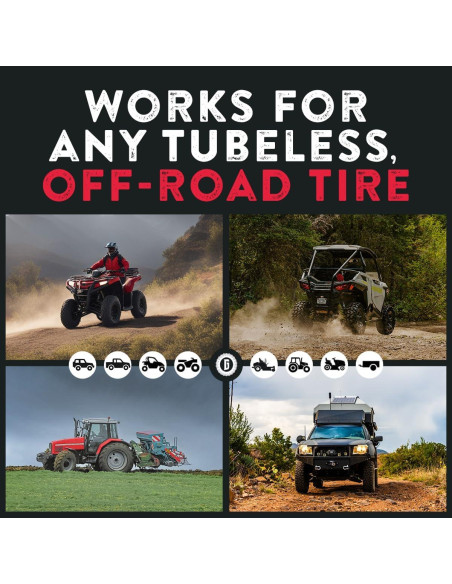 Kit de Parcheo Externo GlueTread para Neumáticos ATV - Repara 4 Neumáticos