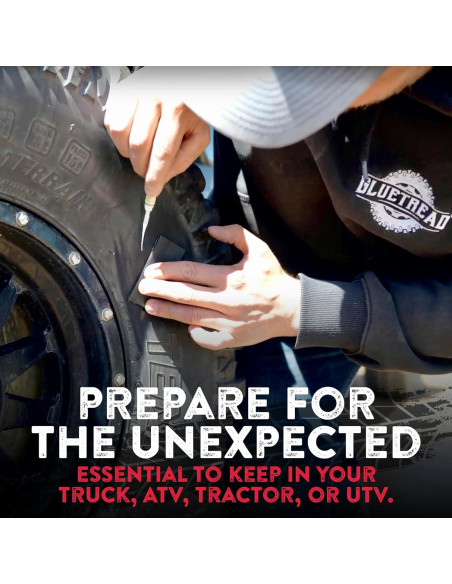 Kit de Parcheo Externo GlueTread para Neumáticos ATV - Repara 4 Neumáticos