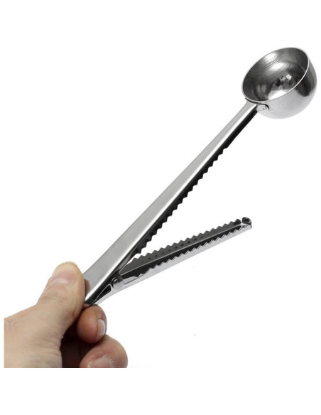 Cucharada de Café con Clip TopHomer - Acero Inoxidable 2 Pcs