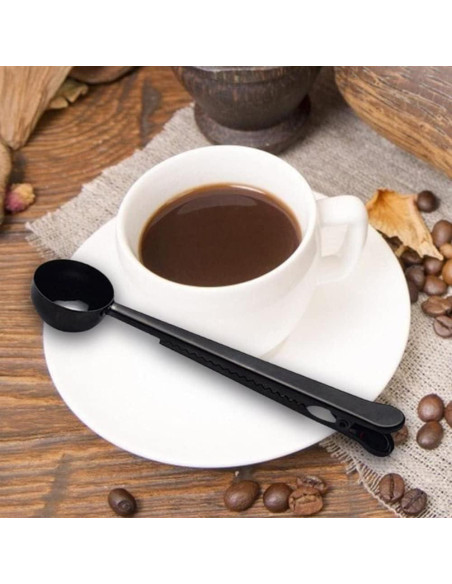 Cucharada de Café con Clip TopHomer - Acero Inoxidable 2 Pcs