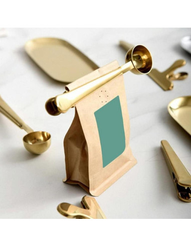 Cucharada de Café con Clip TopHomer - Acero Inoxidable 2 Pcs