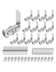 Juego de Cerraduras de Cam Cylinnda con Llave Igual 15 Pzas 38mm