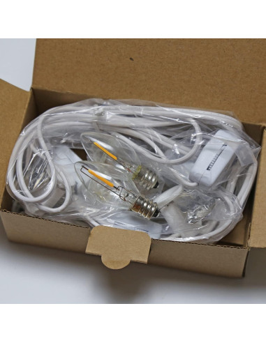 Cuerda de Accesorio KGC C7 con 4 Bombillas LED E12 120V