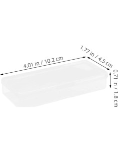 Caja de Plástico Transparente DEARMAMY para Desecho de Cuchillas 2