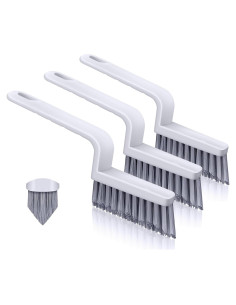 Cepillo Limpiador de Juntas Lumkew - 3 Piezas, Cerdas Duras, Negro