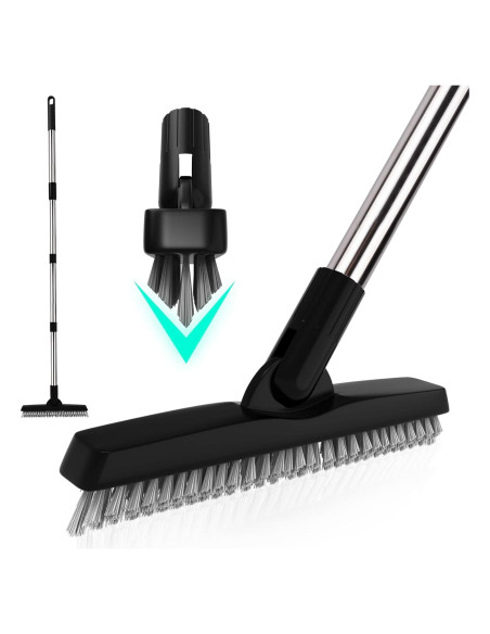 BITOPE Cepillo de Juntas Giratorio 142 cm con Mango Telescópico