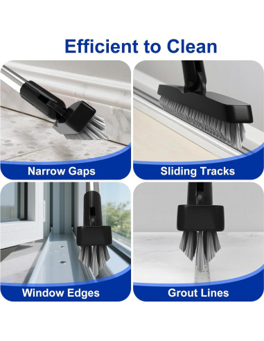 BITOPE Cepillo de Juntas Giratorio 142 cm con Mango Telescópico