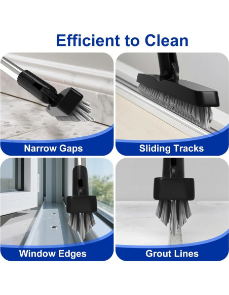 BITOPE Cepillo de Juntas Giratorio 142 cm con Mango Telescópico