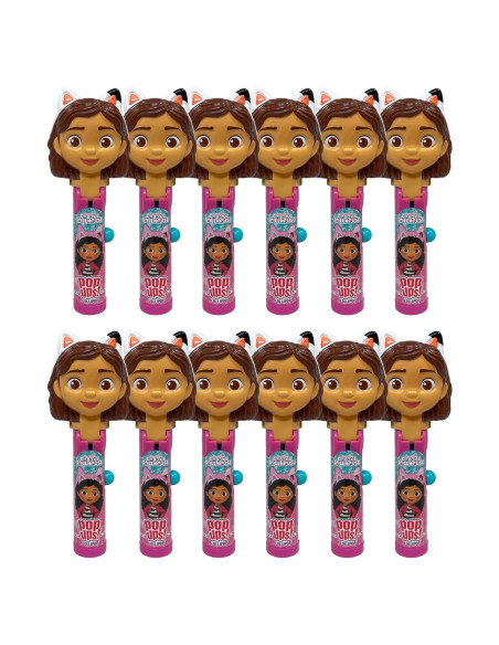 Set de 12 Soportes de Lollipop Gabby's Dollhouse - Caramelos