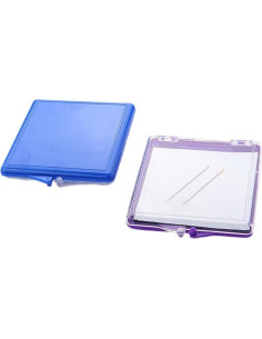 2 Piezas Caja de Almacenamiento de Agujas Magnéticas Luzen 8.2x6.9cm 2