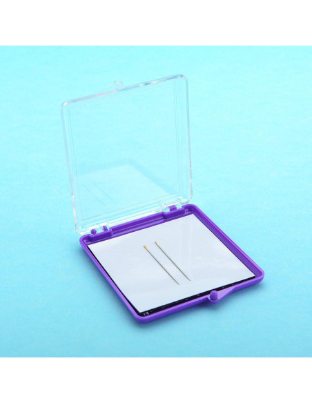 2 Piezas Caja de Almacenamiento de Agujas Magnéticas Luzen 8.2x6.9cm