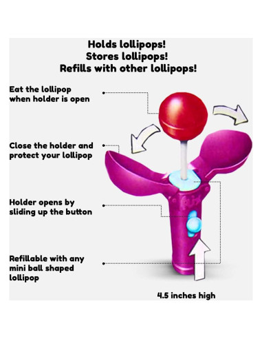 Set de 12 Soportes de Lollipop Gabby's Dollhouse - Caramelos