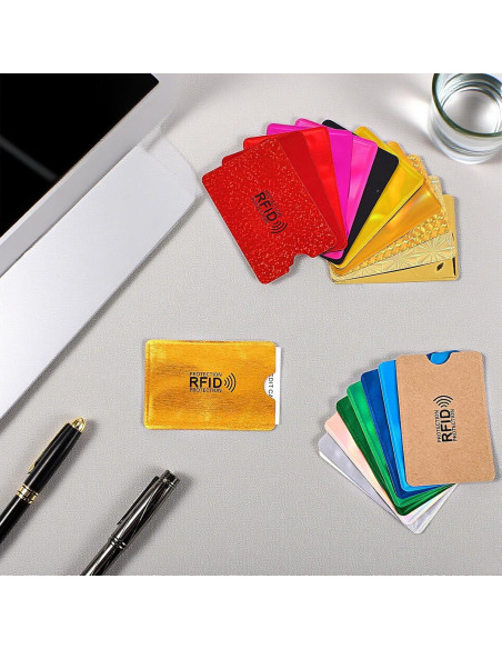 20 Fundas Bloqueadoras RFID WJIAAA para Tarjetas de Crédito