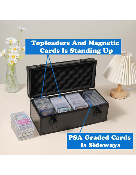 Caja de Almacenamiento Azamou para Toploaders 300 Tarjetas