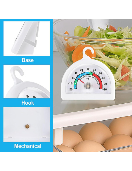 Termómetro Analógico de Refrigerador KT THERMO - Paquete de 6