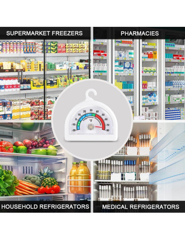 Termómetro Analógico de Refrigerador KT THERMO - Paquete de 6