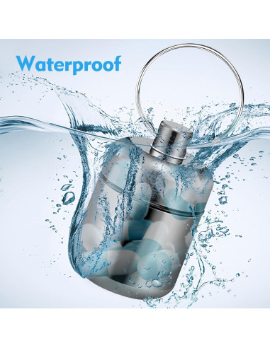 Estuche Organizador de Pastillas Metal Weiun 2PCS Negro y Gris