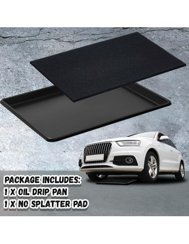Bandeja de Drenaje de Aceite Uiifan 67.5x51.5 cm con Almohadilla