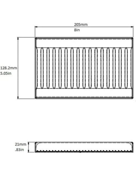Bandeja de Goteo de Aluminio Rattleware 20.32x12.7cm con Rejilla
