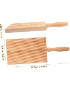 Tablero de Pasta de Madera Ipetboom con Mango para Gnocchi 22.5x10.5cm 2