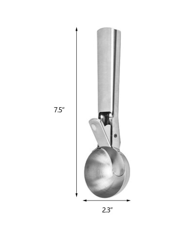 Cuchara de helado de acero inoxidable Tamnjvrr 19 cm