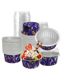 100 Vasos de Aluminio Desechables Augoog 125ml Halloween