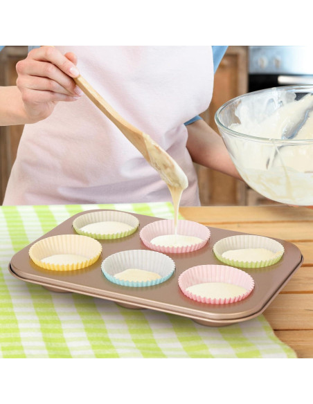 Forros de Cupcake Estándar SKIDEC 100 Piezas Cuadros de Búfalo