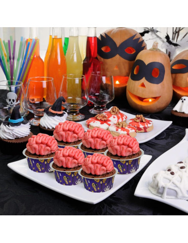 100 Vasos de Aluminio Desechables Augoog 125ml Halloween