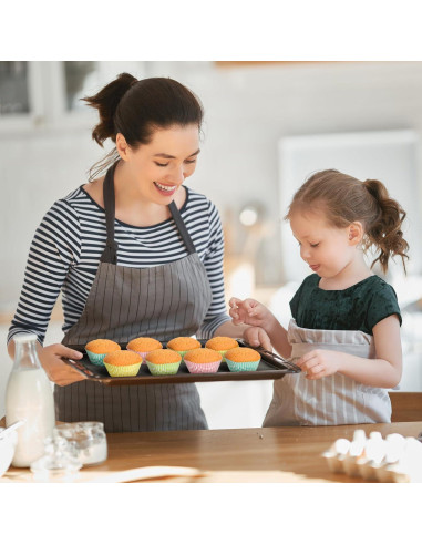 Forros de Cupcake Estándar SKIDEC 100 Piezas Cuadros de Búfalo