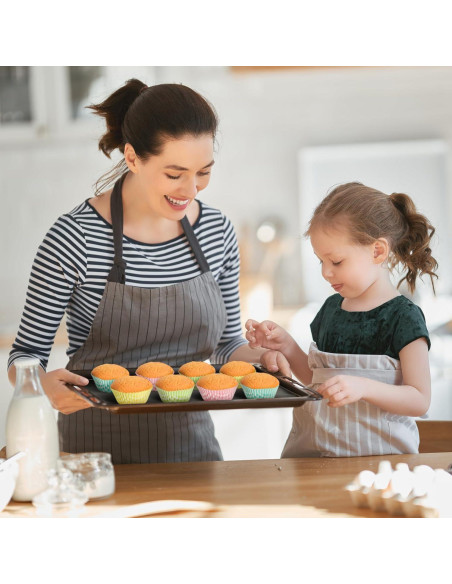 Forros de Cupcake Estándar SKIDEC 100 Piezas Cuadros de Búfalo