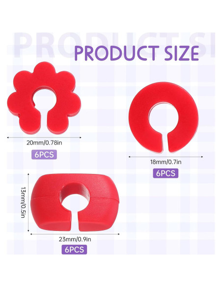 18 Marcadores de Copas de Vino Silicona FdcLixuvol - 3 Formas