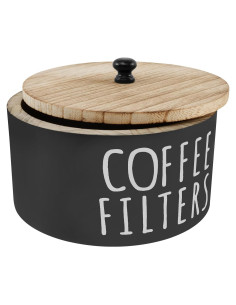 Soporte para Filtros de Café Mimoyalaso 16cm Negro Madera