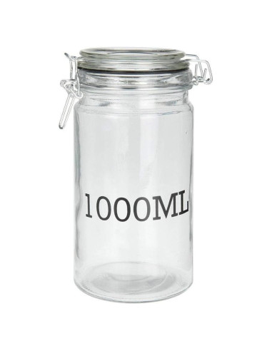 Tarro de Almacenamiento de Vidrio Koop 1000ml con Tapa Clip