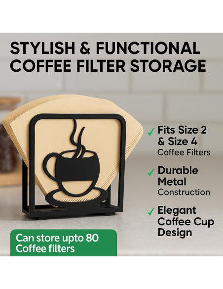 Juego de 2 Soportes Decorativos para Servilletas LFT Negro