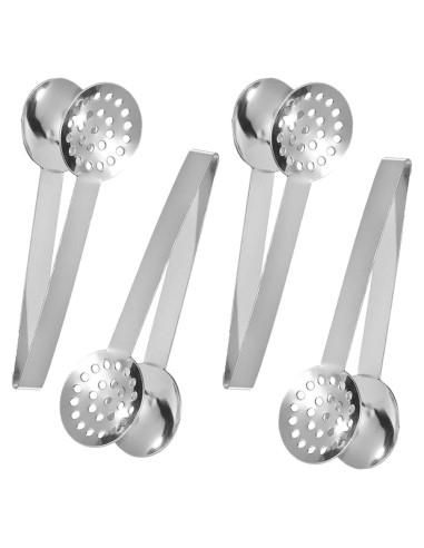 4 Pinzas Exprimidor de Bolsas de Té Gifthub Acero Inoxidable