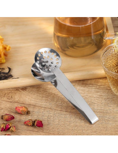 4 Pinzas Exprimidor de Bolsas de Té Gifthub Acero Inoxidable 2