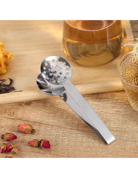 4 Pinzas Exprimidor de Bolsas de Té Gifthub Acero Inoxidable
