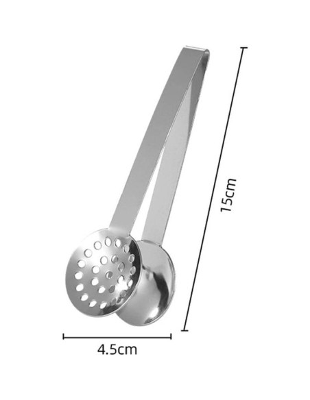 4 Pinzas Exprimidor de Bolsas de Té Gifthub Acero Inoxidable